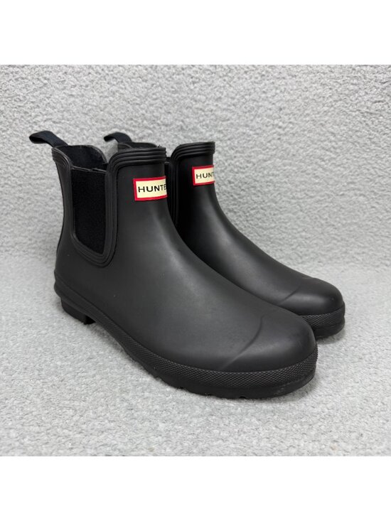 Hunter Shoes - Hunter Boots Womens 10 Shoes Black Rubber Original Chelsea Rain Waterproof Ankle